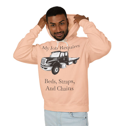 Beds, Straps, And Chains Unisex Lightweight Hoodie