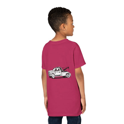 Wheel Lift Tow Truck Youth Unisex Short Sleeve Crewneck Tee