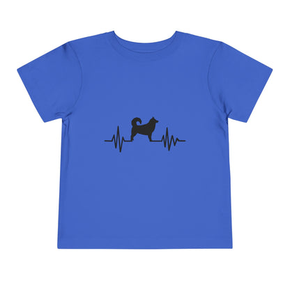 My Heart Beats For Malamutes Toddler Unisex Short Sleeve Crewneck Tee