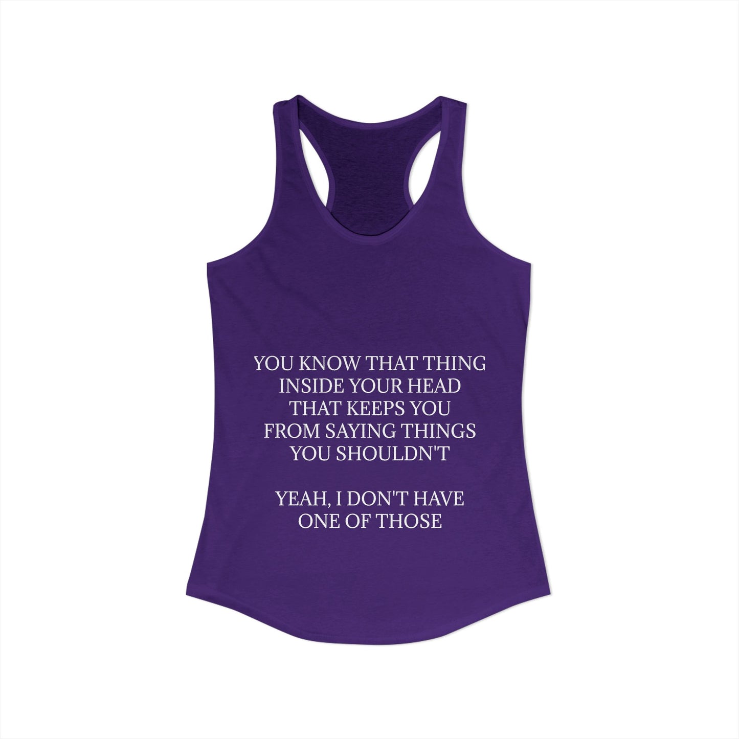 No Filter Women's Racerback Tank