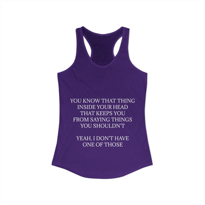 No Filter Women's Racerback Tank