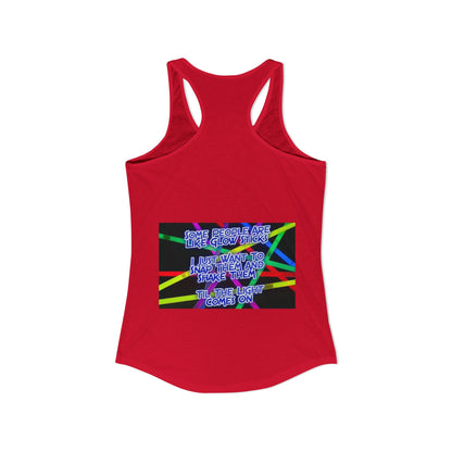 Glow Sticks Women's Racerback Tank