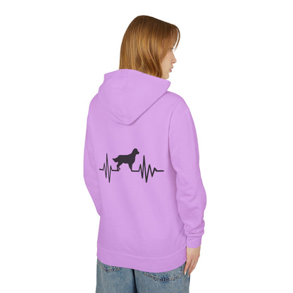 My Heart Beats For Goldens Unisex Lightweight Hoodie