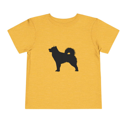 Malamute Silhouette Toddler Unisex Short Sleeve Crewneck Tee