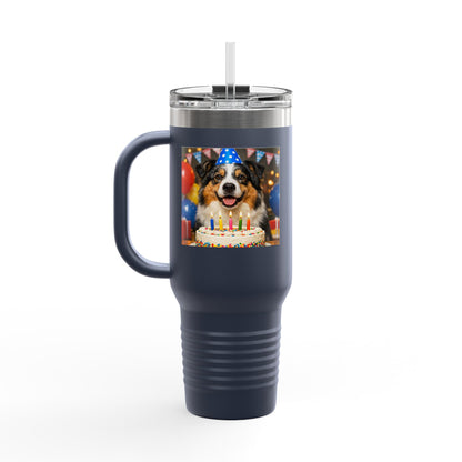 Birthday Buddy Aussie Insulated Travel Mug