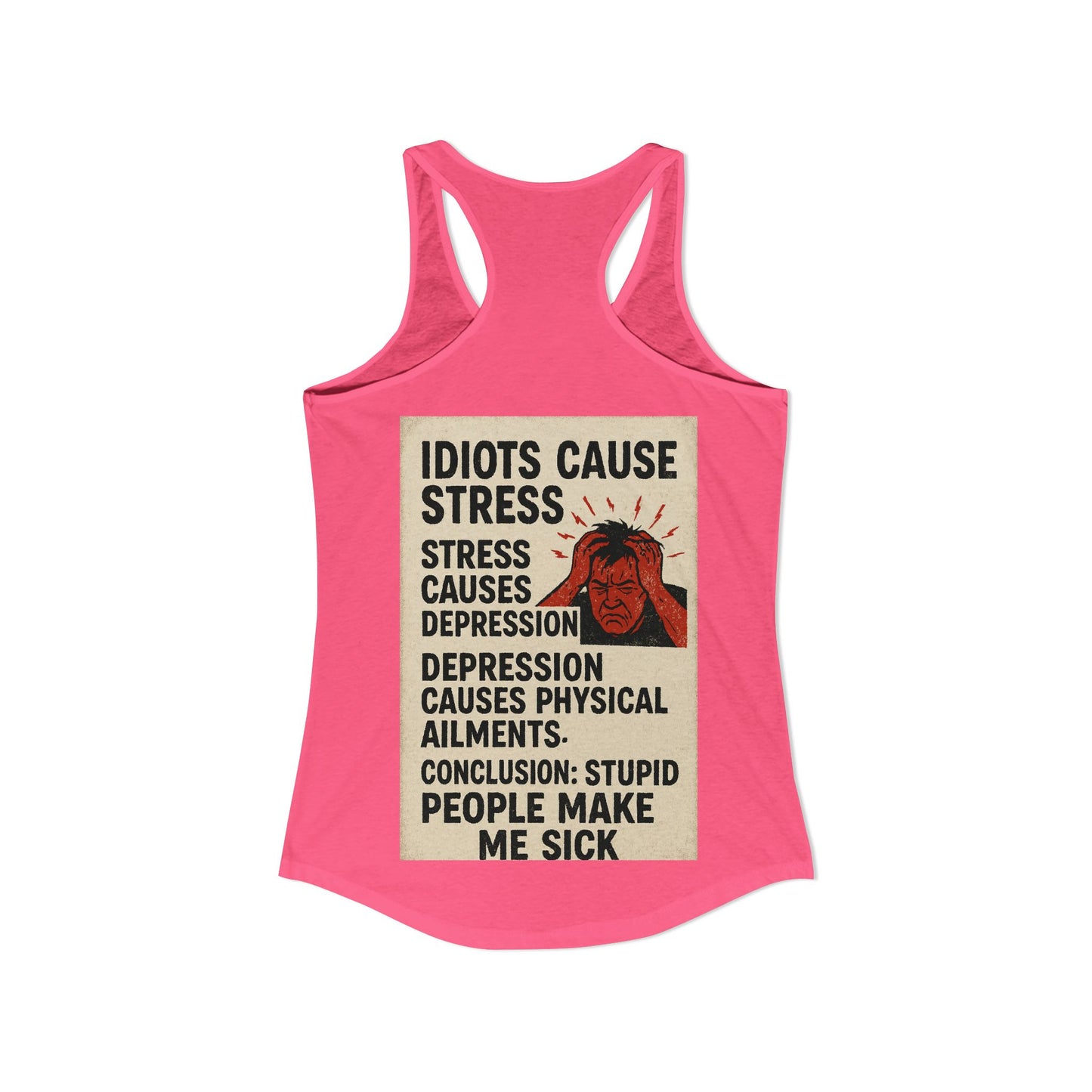 Stupid People Women's Racerback Tank