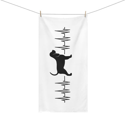 My Heart Beats For Bloodhounds Mink-Cotton  Beach Towel