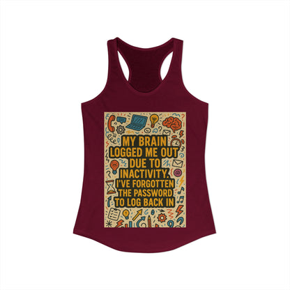 Logged Out Women's Racerback Tank
