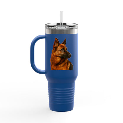 German Shepherd Head Insulated Travel Mug