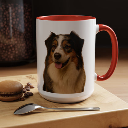 Aussie Head 2-Tone Coffee Mug