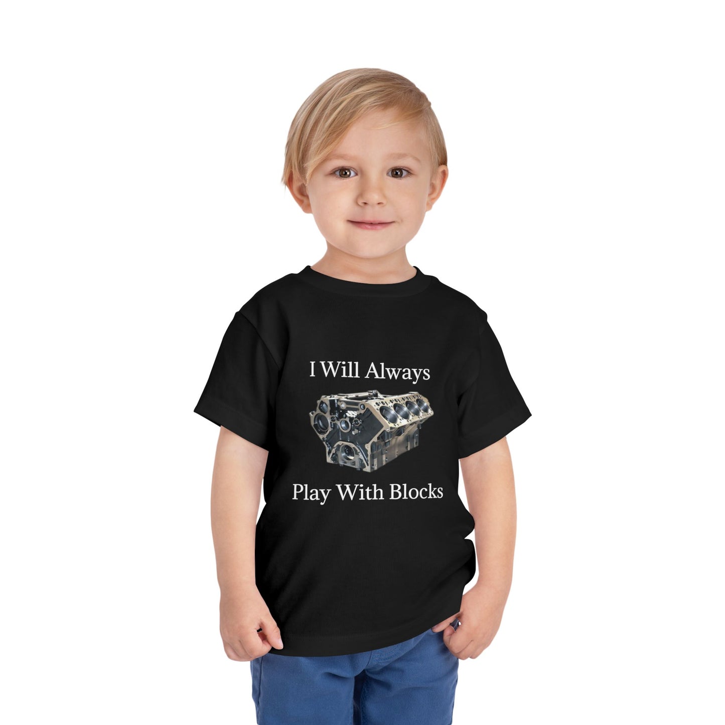 Play With Blocks Toddler Unisex Short Sleeve Crewneck Tee