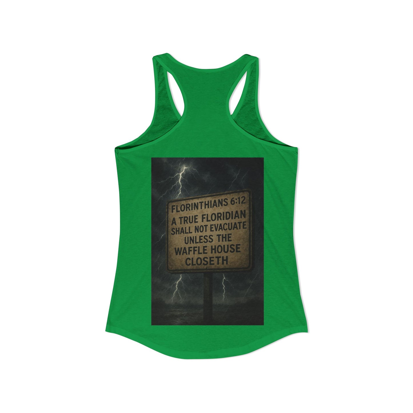 Florinthians 6:12 Women's Racerback Tank