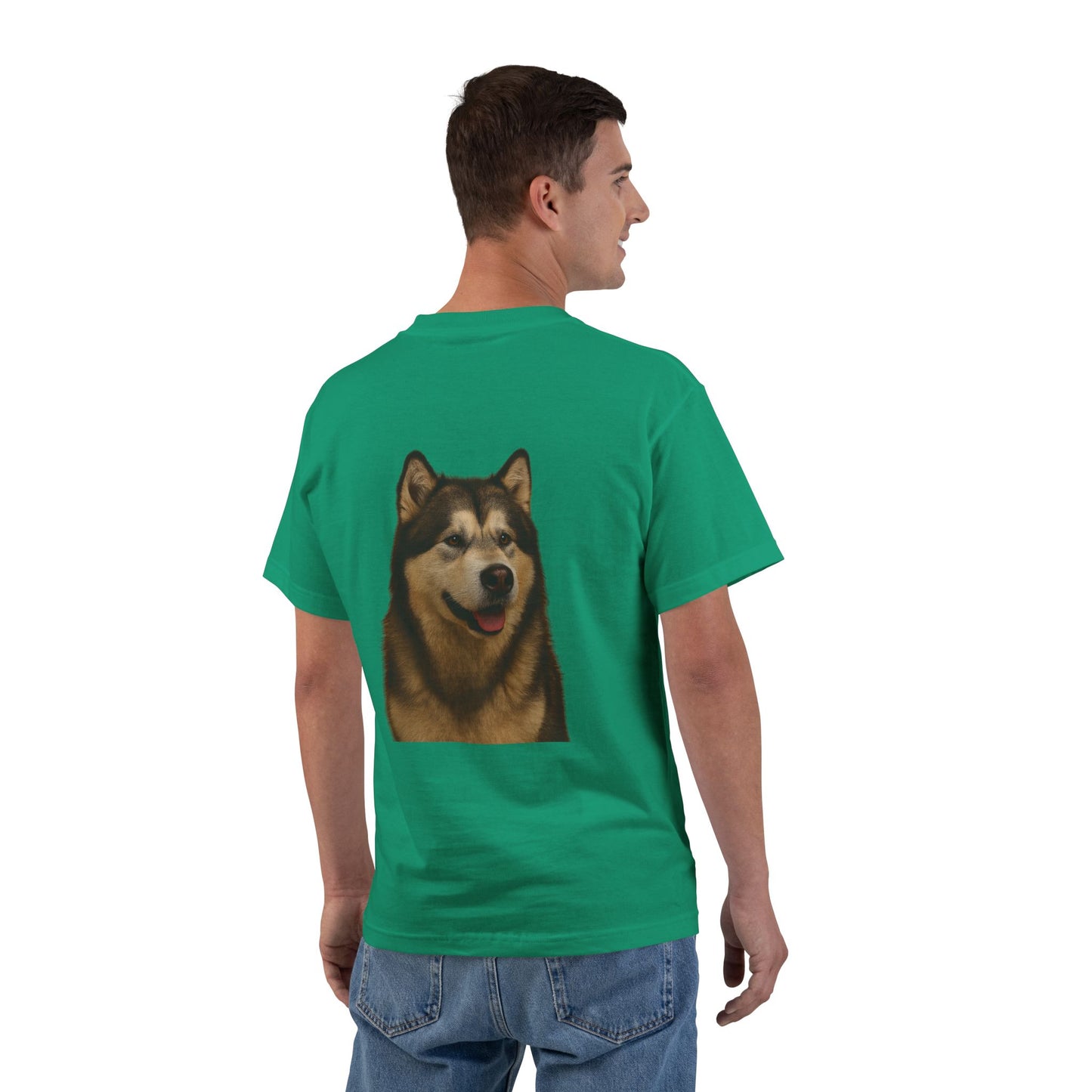 Malamute Head Men's Short-Sleeve Crewneck Tee