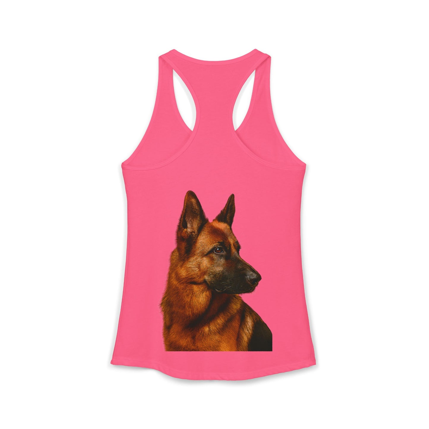 German Shepherd Head Women's Racerback Tank