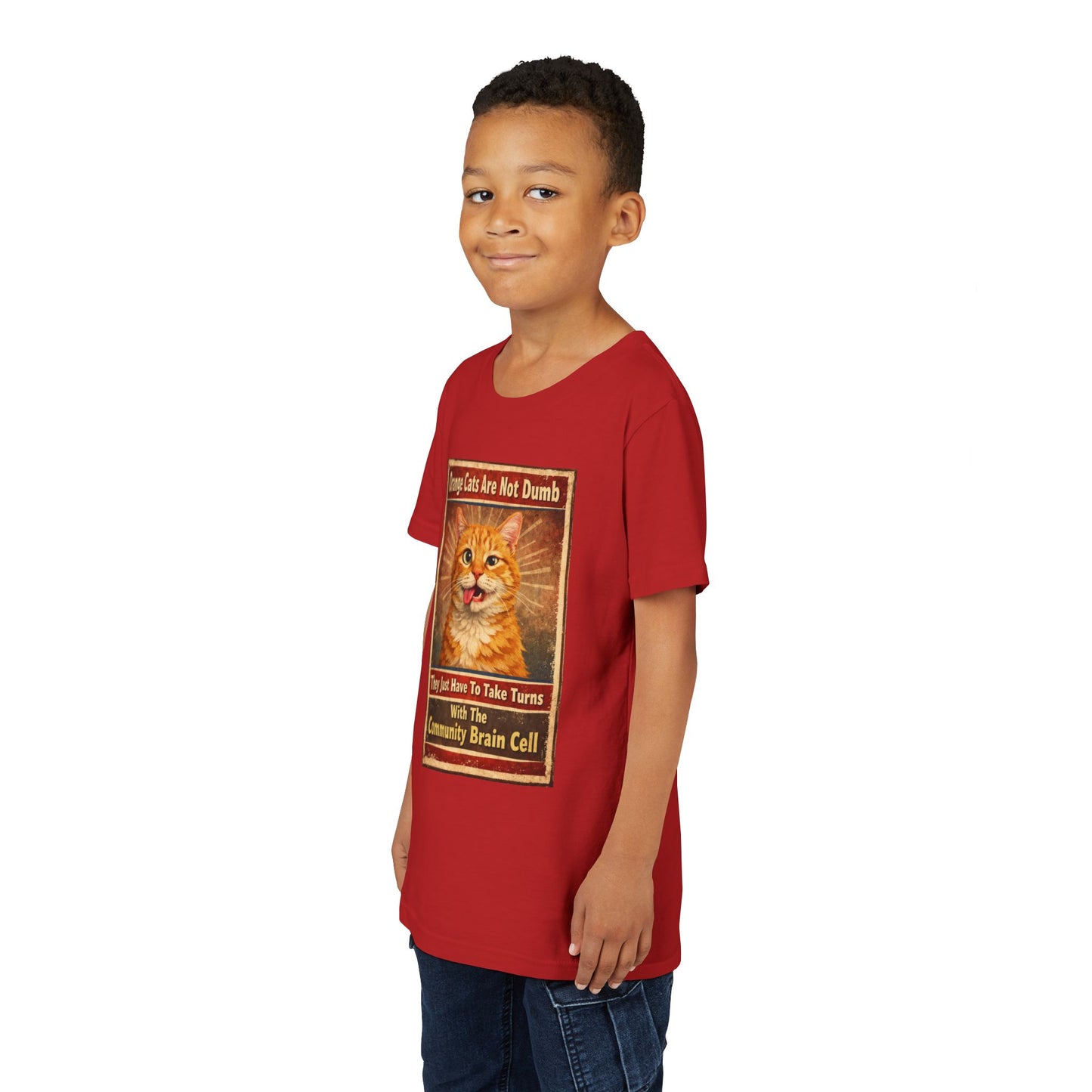 Community Brain Cell Youth Unisex Short Sleeve Crewneck Tee