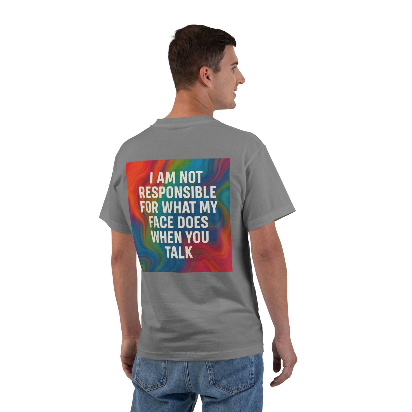 When You Talk Men's Short-Sleeve Crewneck Tee