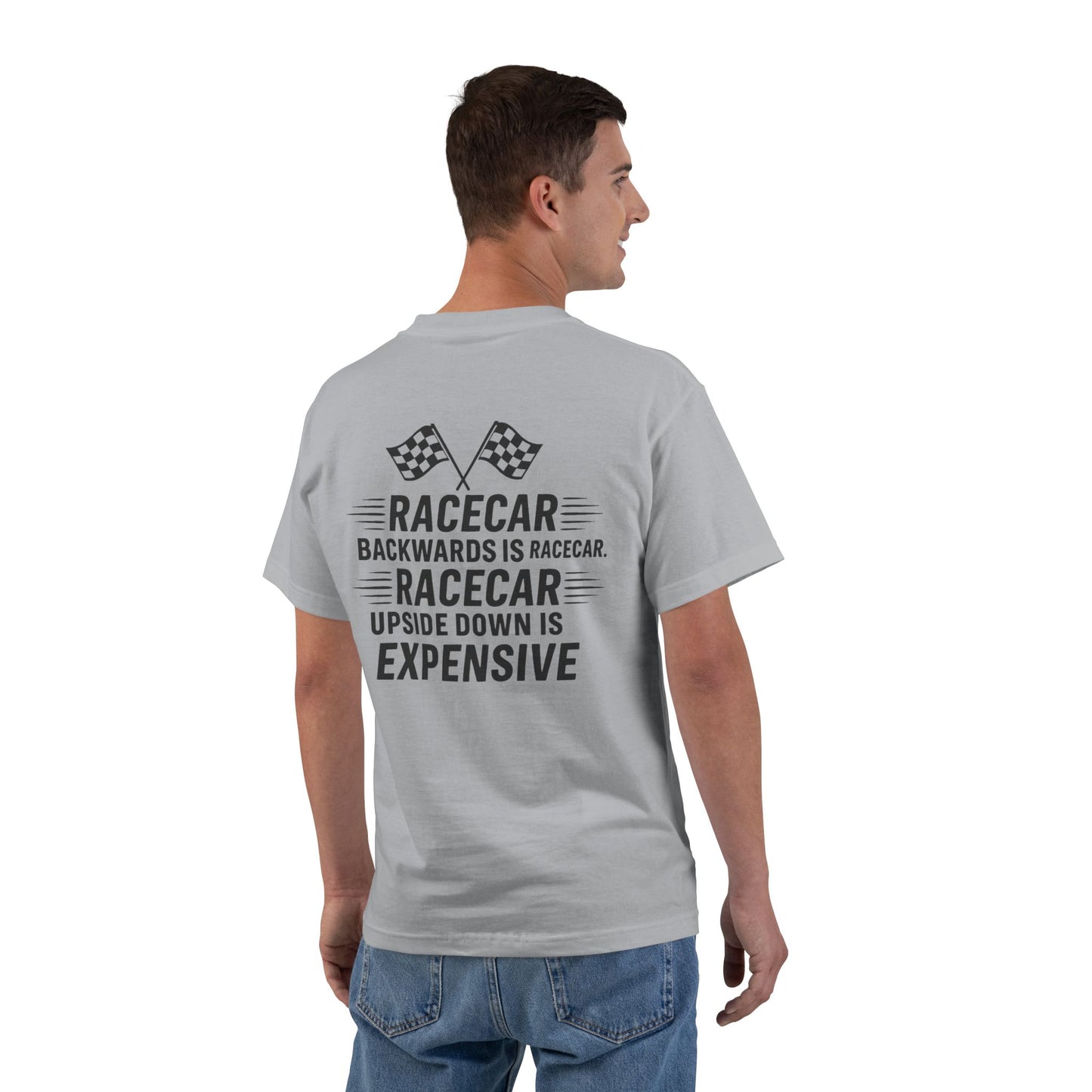 Racecar Backwards Men's Short-Sleeve Crewneck Tee