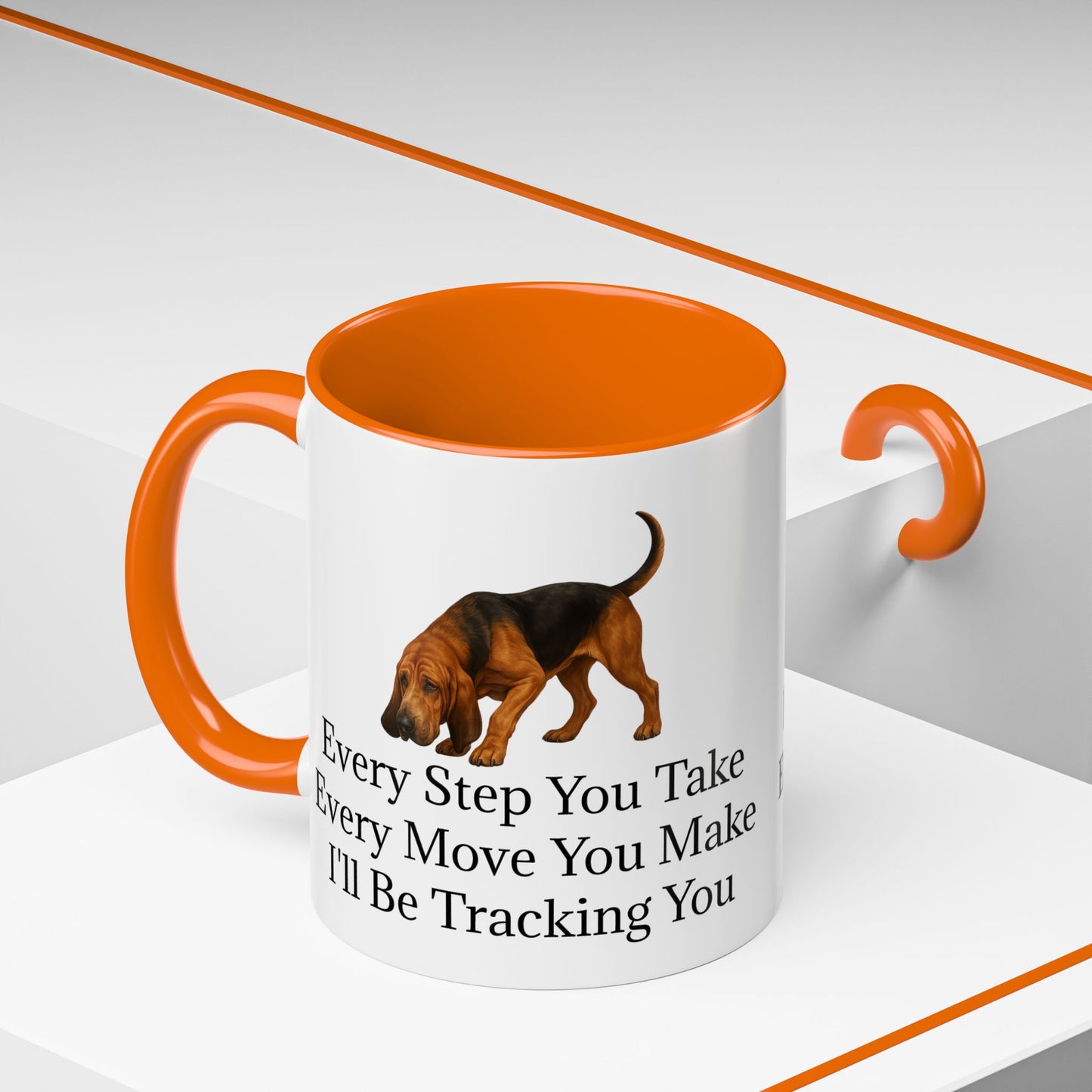 Tracking You 2-Tone Coffee Mug