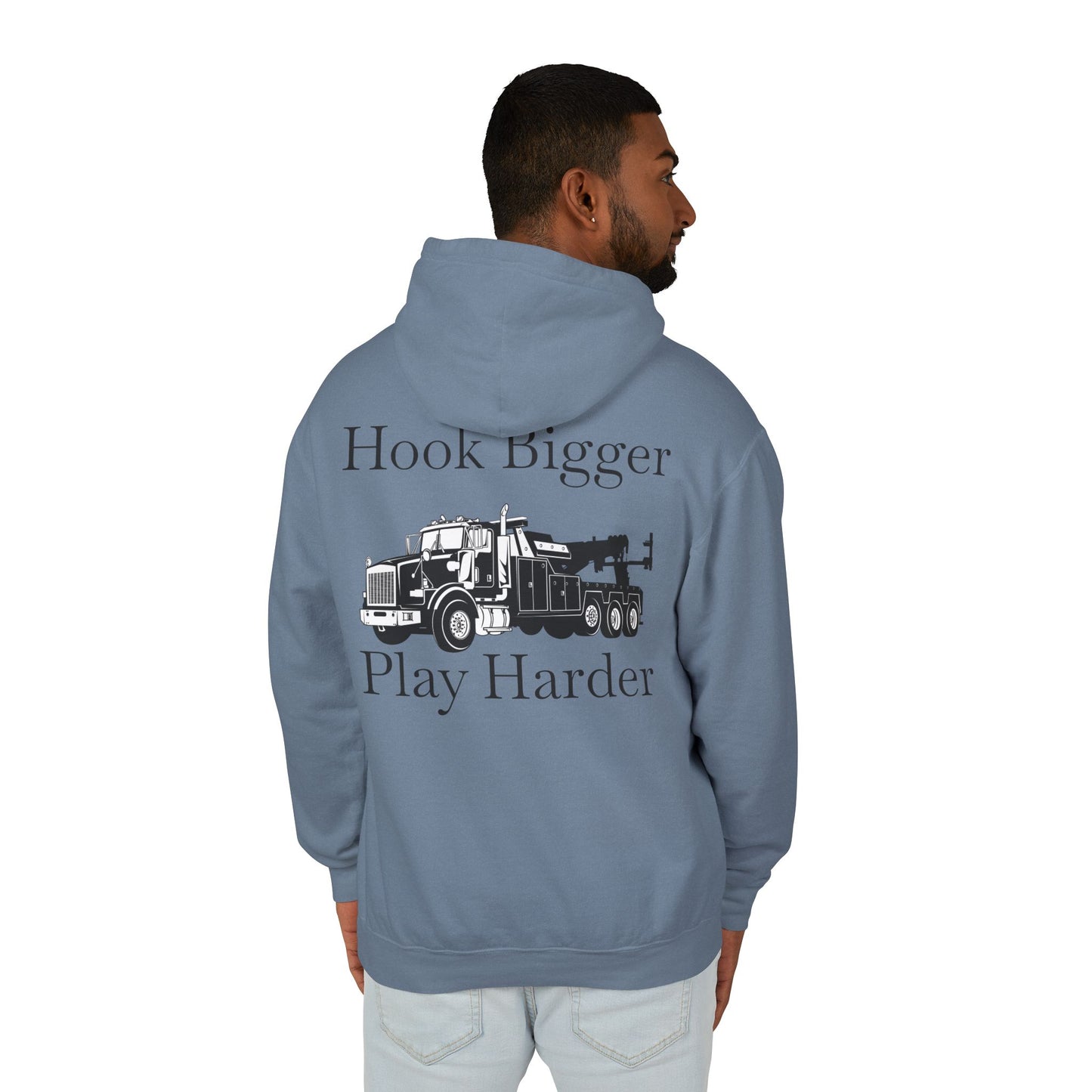 Hook Bigger Heavy Tow Truck Unisex Lightweight Hoodie