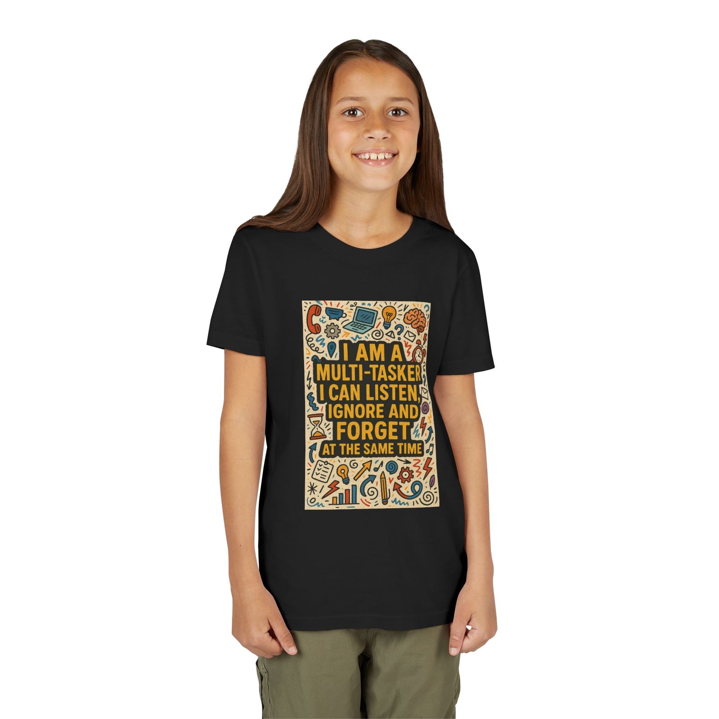 Multi-Tasker Youth Unisex Short Sleeve Crewneck Tee