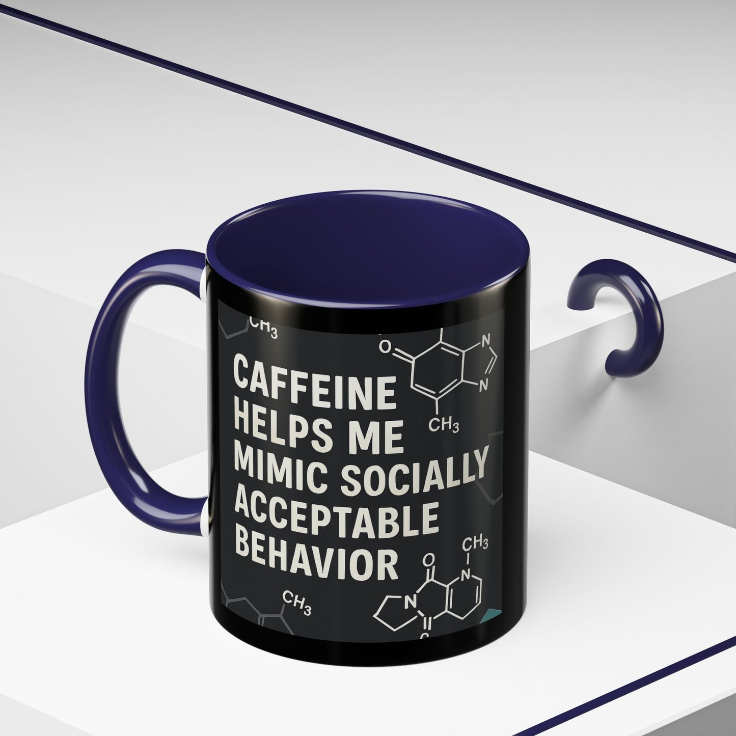 Socially Acceptable 2-Tone Coffee Mug