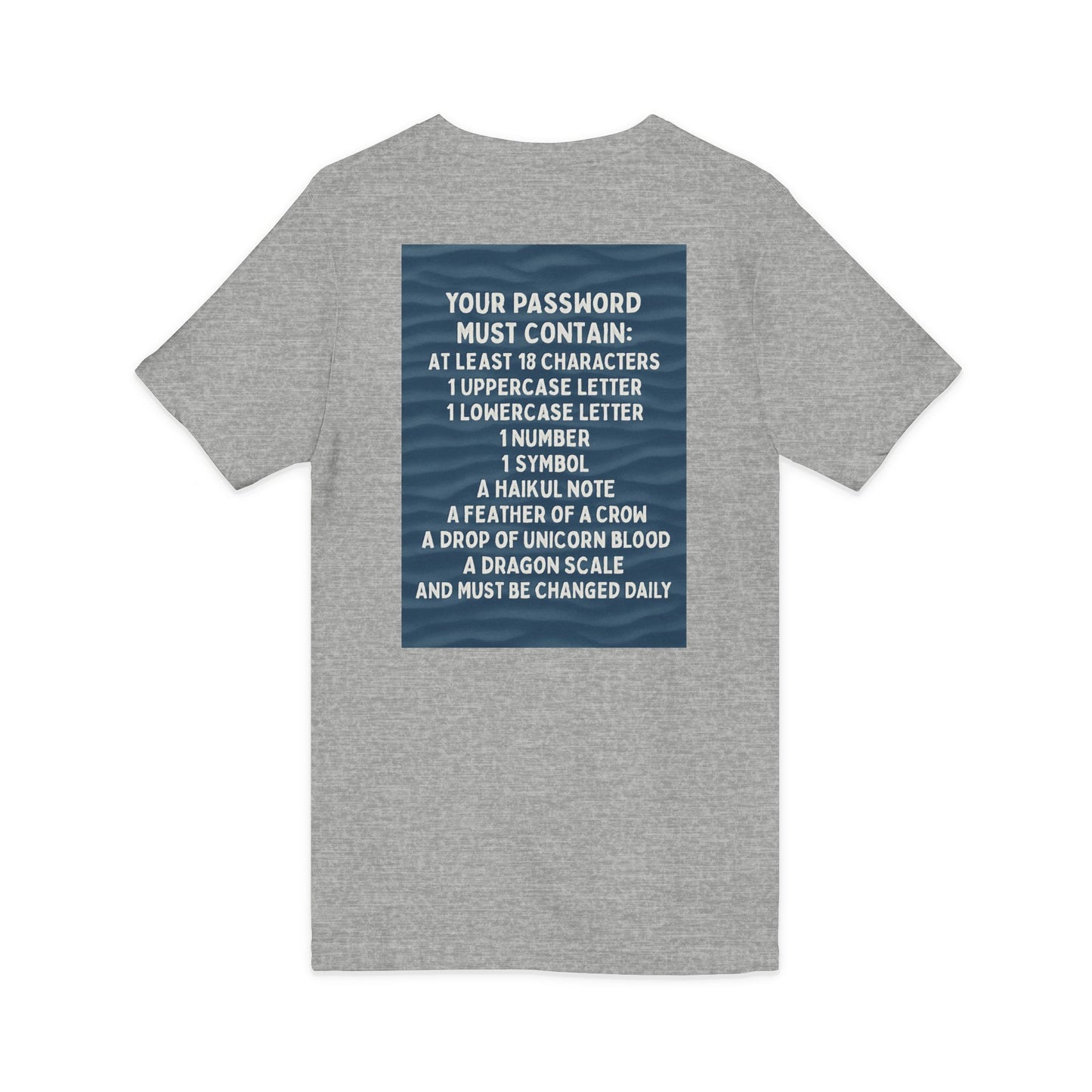 Password Unisex Short Sleeve V-Neck Tee