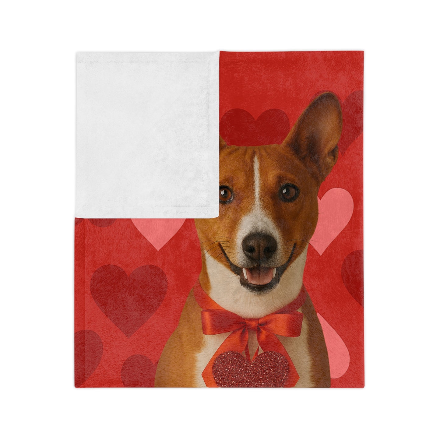 Cupid's Companion Basenji Velveteen Microfiber Blanket
