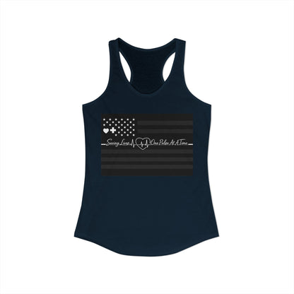 Thin White Line Women's Racerback Tank