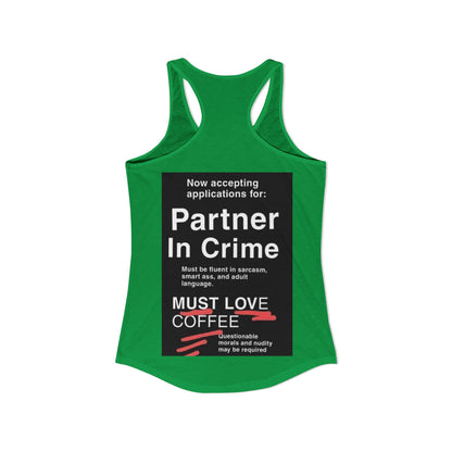 Partner In Crime Women's Racerback Tank
