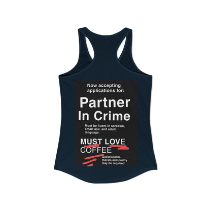 Partner In Crime Women's Racerback Tank