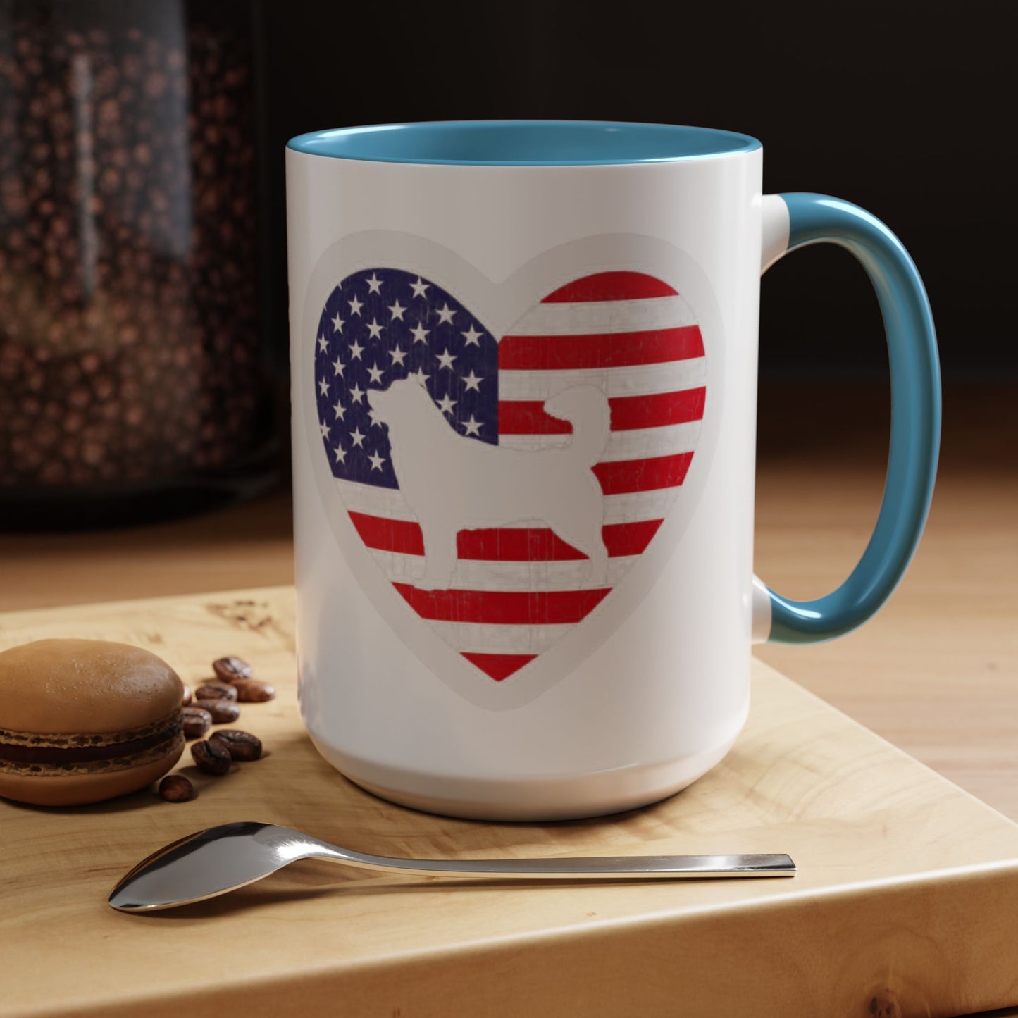 Malamute Flag 2-Tone Coffee Mug