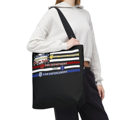 Slow Down Move Over Flag Tote Bag