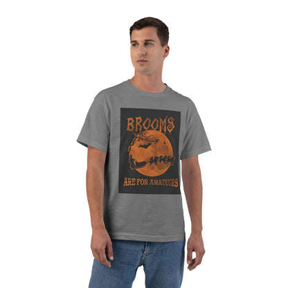 Brooms Are For Amateurs Men's Short-Sleeve Crewneck Tee