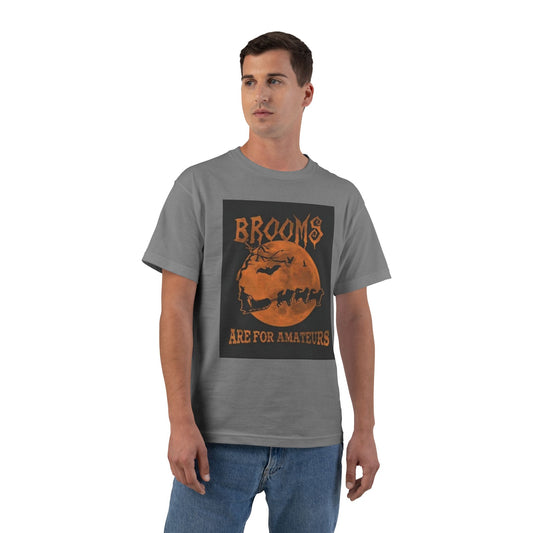Brooms Are For Amateurs Men's Short-Sleeve Crewneck Tee