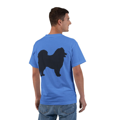 Samoyed Silhouette Men's Short-Sleeve Crewneck Tee