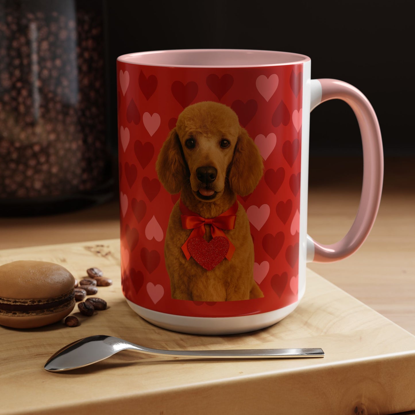 Cupid's Companion Poodle 2-Tone Coffee Mug