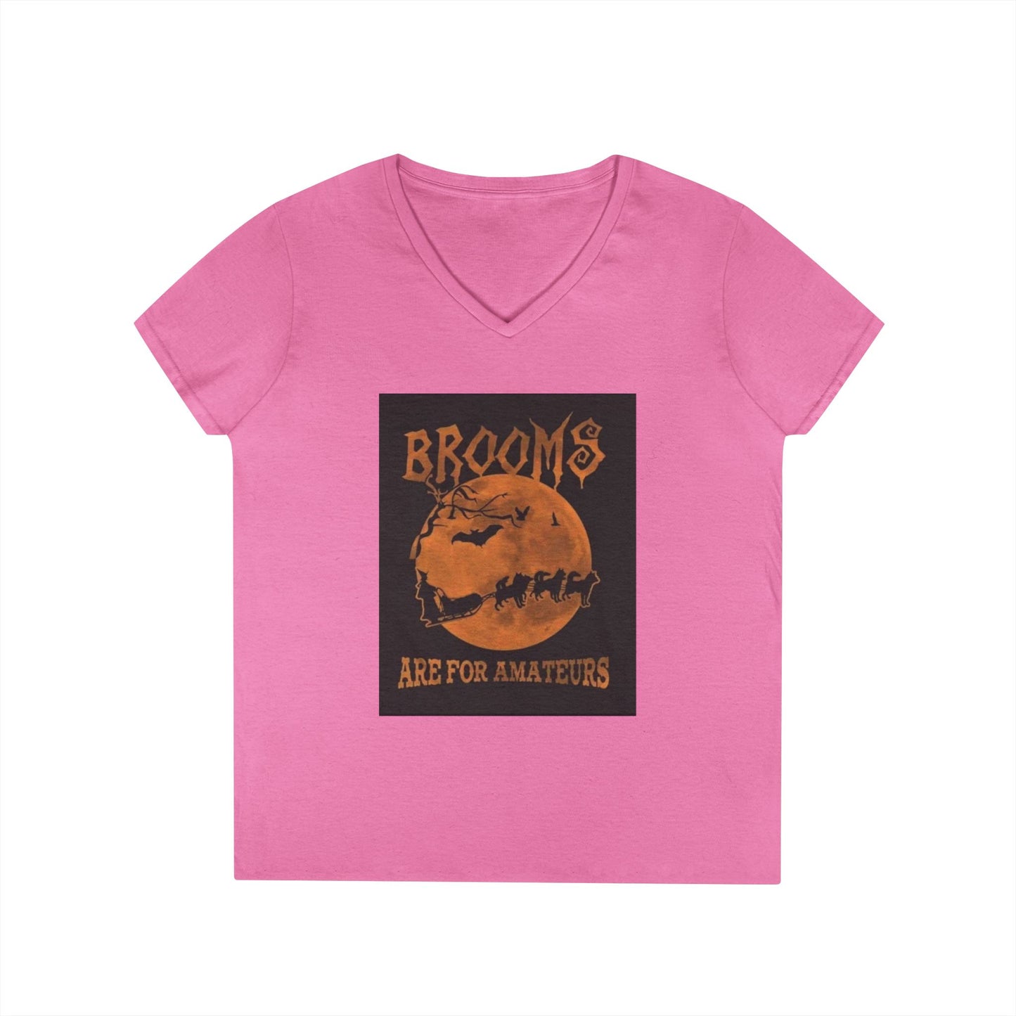 Brooms Are For Amateurs Women's V-Neck T-Shirt
