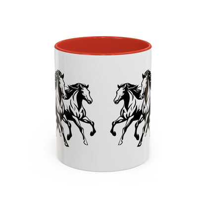 Horsin' Around 2-Tone Coffee Mug