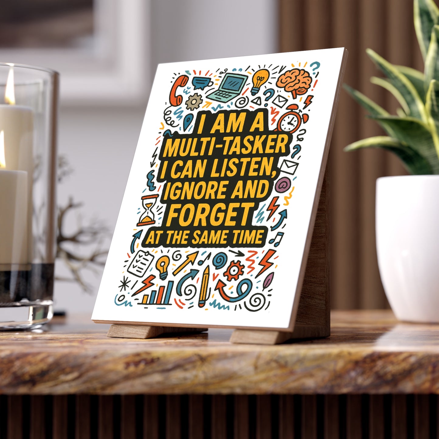 Multi-Tasker Ceramic Photo Tile