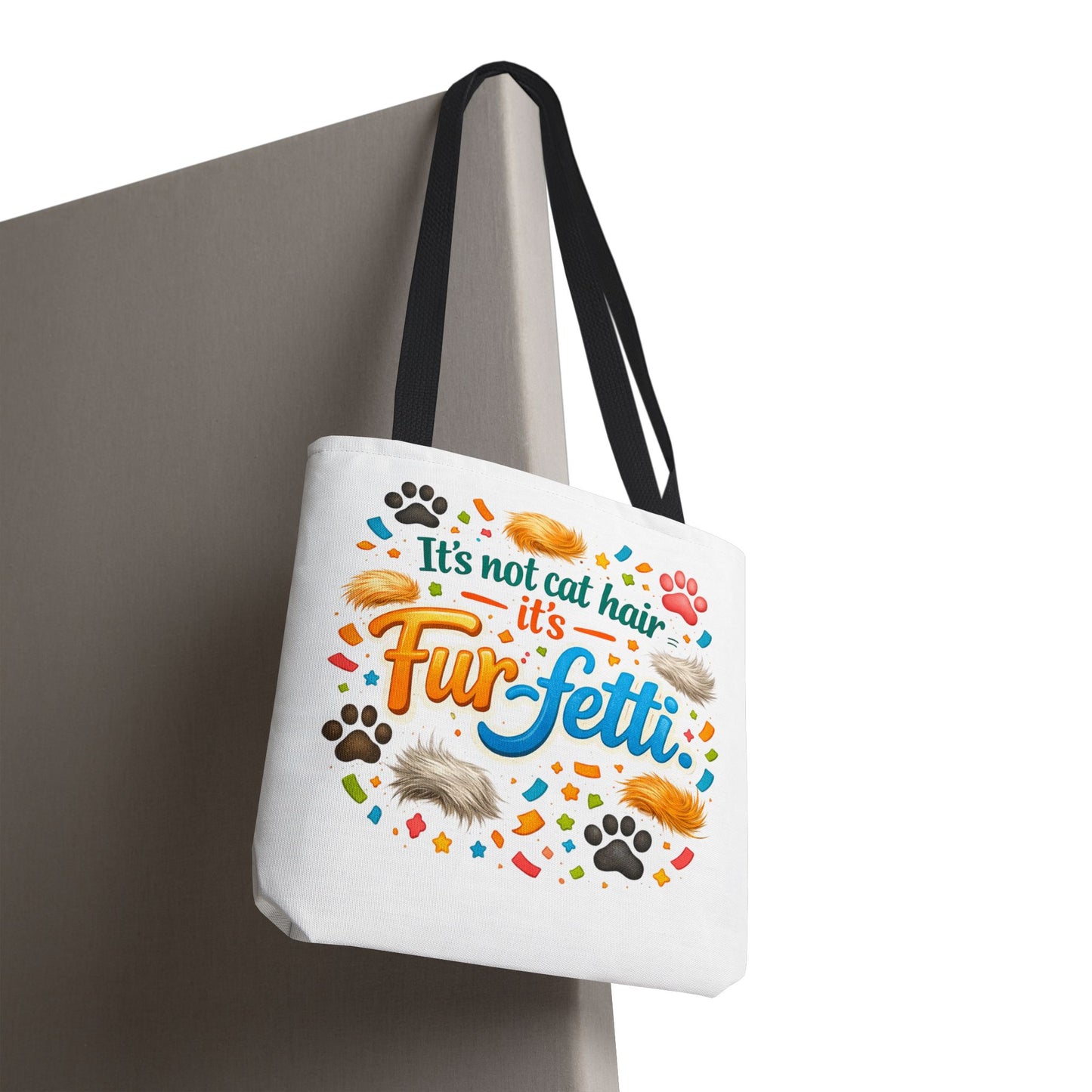 Fur-Fetti Cat Tote Bag