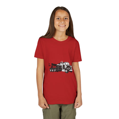 Heavy Tow Truck Youth Unisex Short Sleeve Crewneck Tee