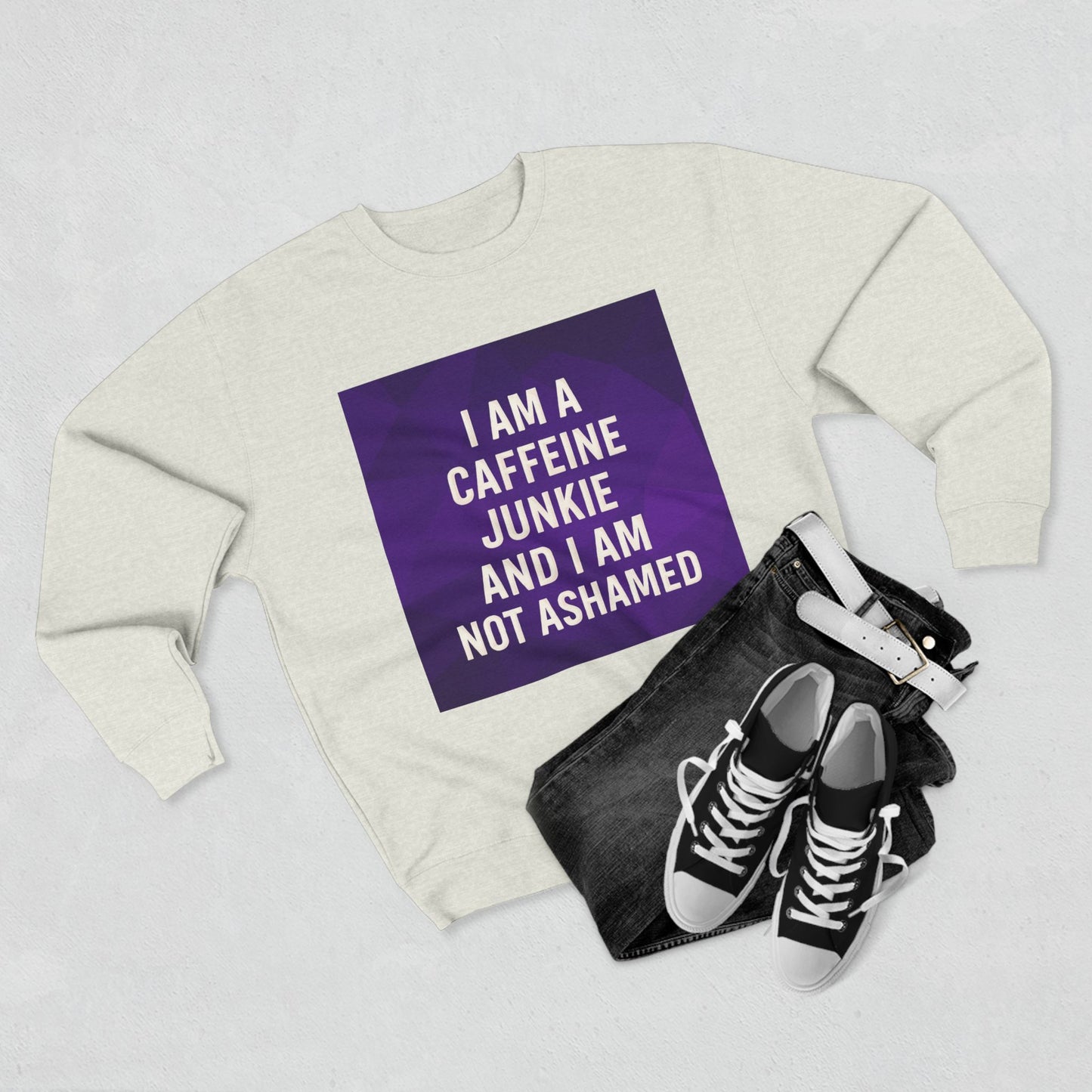 Caffeine Junkie Unisex Crewneck Sweatshirt