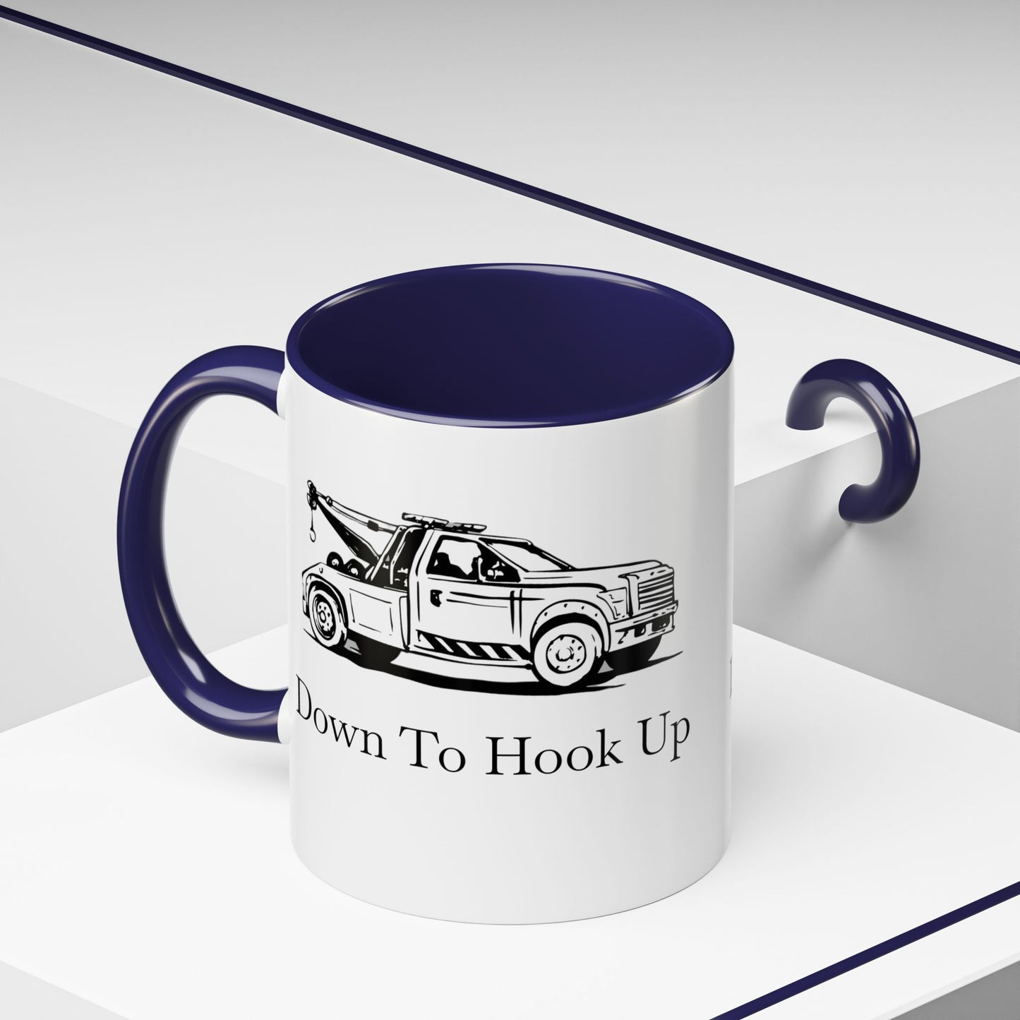Down To Hook Up 2-Tone Coffee Mug