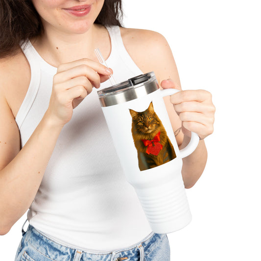 Cupid's Companion Cat Insulated Travel Mug