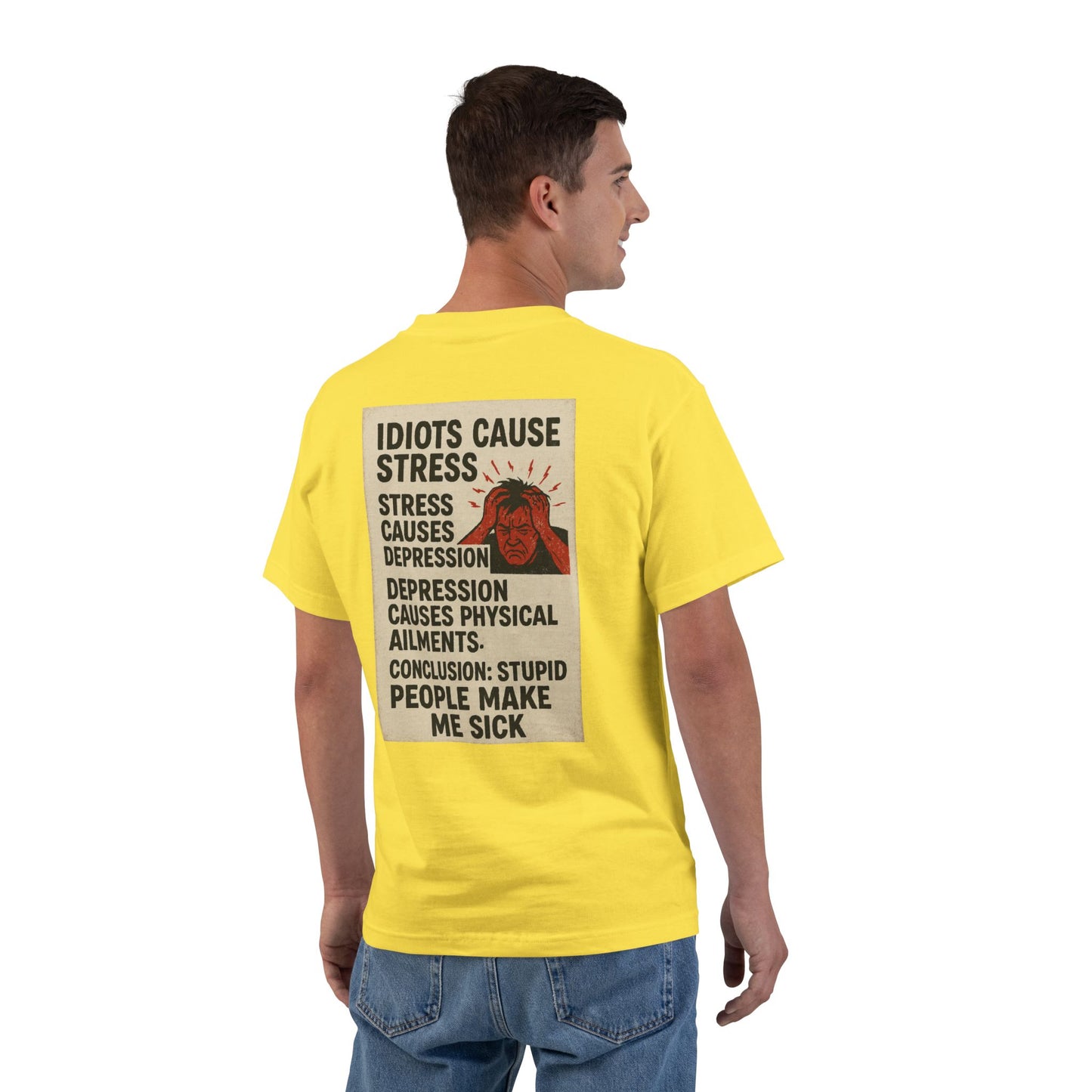 Stupid People Men's Short-Sleeve Crewneck Tee