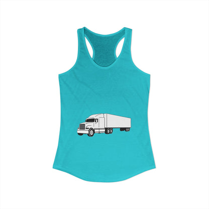 Semi Truck Women's Racerback Tank