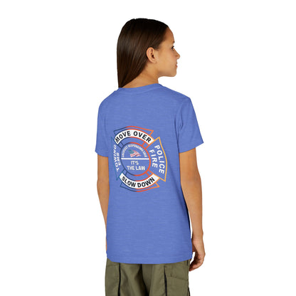 Let First Responders Live Youth Unisex Short Sleeve Crewneck Tee