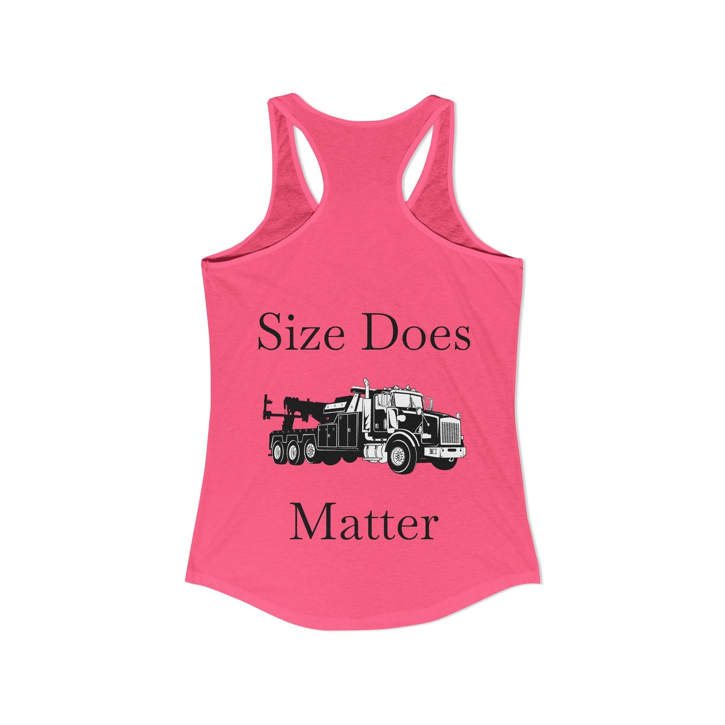 Size Does Matter Women's Racerback Tank