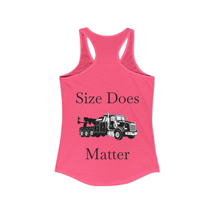 Size Does Matter Women's Racerback Tank