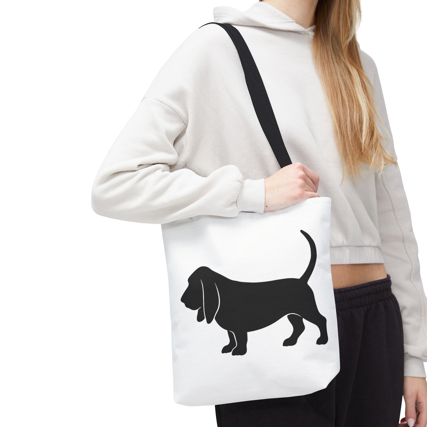 Basset Silhouette Tote Bag